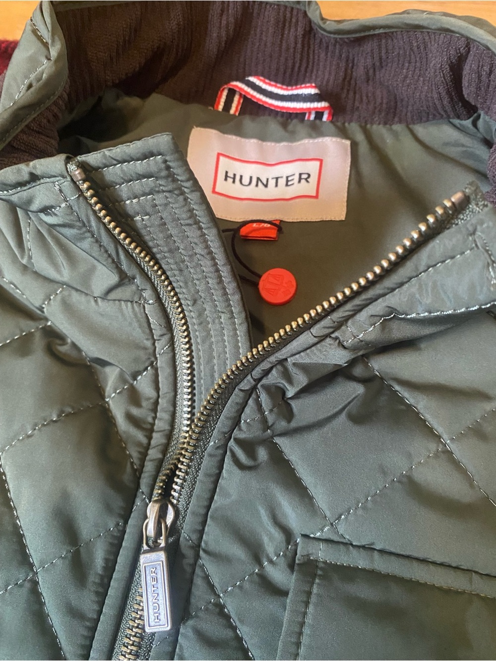 (NWOT)Hunter Olive Green Quilted Mid-Layer Vest - Size Large
